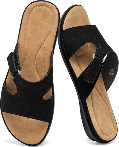 Aomigoct Comfortable Slides for Women Dressy: Summer Casual Sandals Outdoors for Travel Vacation Wedding Indoors for Office House Graduation Birthday in Kuwait