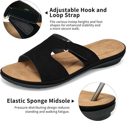 Aomigoct Comfortable Slides for Women Dressy: Summer Casual Sandals Outdoors for Travel Vacation Wedding Indoors for Office House Graduation Birthday in Kuwait