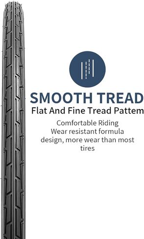 YUNSCM 2-PCS 700C Bike Tires 700x35C/35-622 60TPI and 700C Heavy Duty Bike Tubes Presta Valve with 2 Rim Strips Compatible with 700x33C 700x35C 700x36C 700x37C Bike Bicycle Tires and Tubes (Y-585) in Kuwait