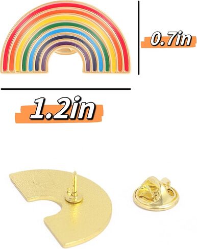 lot 30PCS Rainbow Pride Pins Gay Pride Flag LGBT Enamel Lapel Pin Pin Decoration for Clothes and Bags in Saudi Arabia