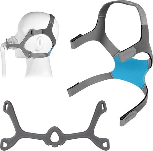 Replacement Wisp Headgear and Fabric Frame Compatible with Wisp CPAP Mask，Adjustable Soft Headgear and Fabric Frame for Wisp Nasal Mask, No Clips in Saudi Arabia