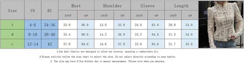 Women Floral Lace Long Sleeve Shirt Button-Down Slim Fit Elegant Fall Sheer Blouse Tops in Saudi Arabia
