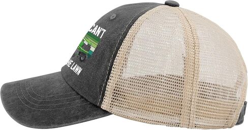 Funny Lawn Mower Trucker Hat for Dad, Mowing Humor Mesh Back Cap, Adjustable Yard Work Gift for Men Gardeners Landscapers in Kuwait