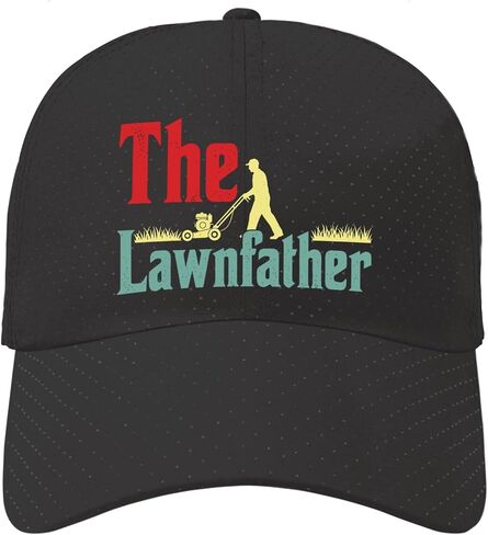 Funny Lawn Mower Trucker Hat for Dad, Mowing Humor Mesh Back Cap, Adjustable Yard Work Gift for Men Gardeners Landscapers in Kuwait