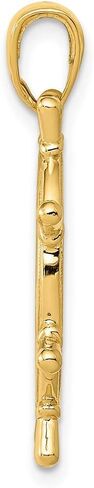 Saris and Things 14k Yellow Gold Ship Wheel Charm Pendant in Kuwait