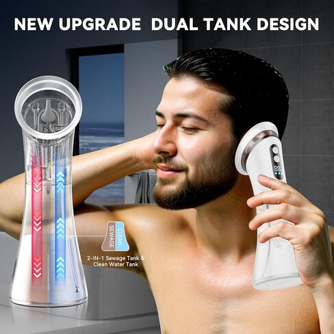 Upgraded Ear Wax Removal with LED Display- Safe and Effective Ear Wax Removal Kit-Ear Cleaner Kit -with Wastewater Recovery System-(White) in Saudi Arabia