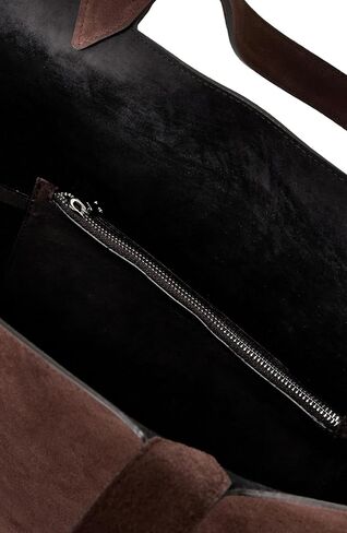 Aquatalia Women's Ari Tote, weather-resistant Italian suede, espresso | weather-resistant in Kuwait