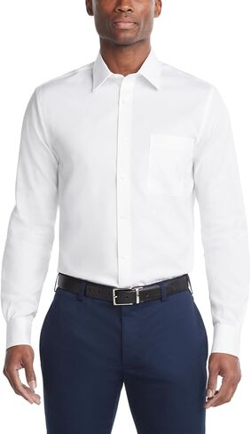 Tommy Hilfiger Men's Regular Fit Non Iron Solid Dress Shirt - Amazon Exclusive in Saudi Arabia