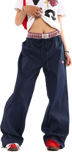 Women’s Wide Leg Lounge Pants Y2K Harajuku Streetwear Baggy Casual Trousers in Saudi Arabia