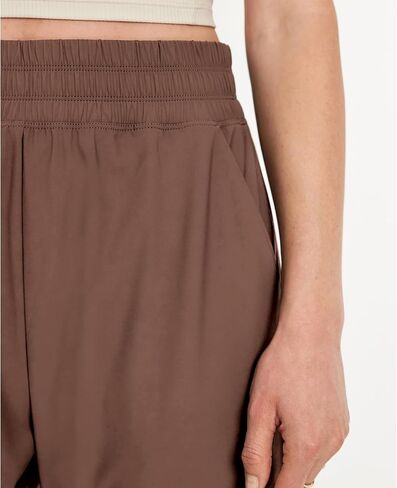 Barrel Pants Women Baggy Wide Leg Elastic Waisted Sweatpants Athletic Clothes Lounge Palazzo Trousers with Pockets(Dark-Brown,S) in Saudi Arabia