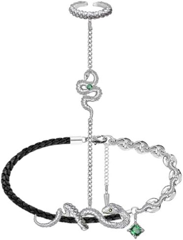 Gothic style bracelet Ring One piece accessory Fashion snake element personality bracelet women's ring M785001 in Saudi Arabia