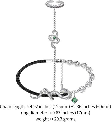 Gothic style bracelet Ring One piece accessory Fashion snake element personality bracelet women's ring M785001 in Saudi Arabia