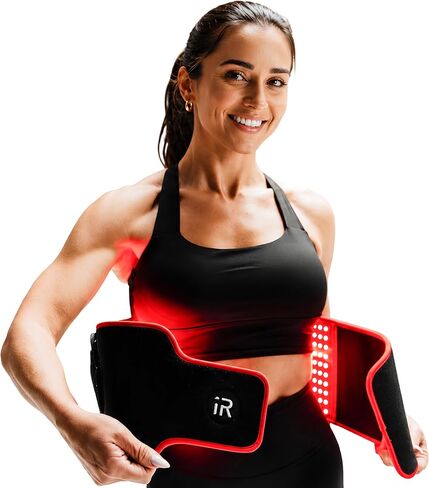 iRESTORE Red Light Therapy Belt for Back Pain and Shoulder Support - Infrared Red Light Therapy for Body with 3 Wavelengths, Wireless LED Belt for Waist, Stomach, Back, Knee, Wellness & Recovery in Saudi Arabia