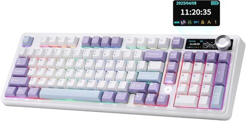 AJAZZ AK980 Wireless Mechanical Keyboard(Purple, Murad Switch) in Kuwait