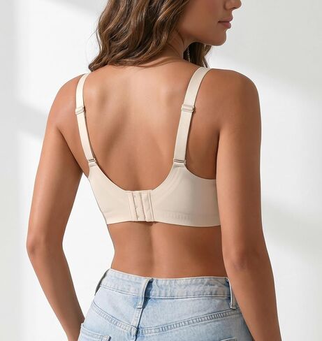 Jelly Push up Bras for Women Wireless Seamless T-Shirt Bralettes Durability No Underwire Full Coverage Everyday Bra in Kuwait