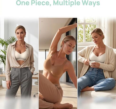Jelly Push up Bras for Women Wireless Seamless T-Shirt Bralettes Durability No Underwire Full Coverage Everyday Bra in Kuwait