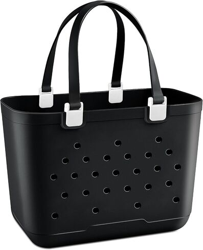 X-Large Rubber Beach Tote Bag, 18.9 "L x 9.4 "W x 13.8 "H Waterproof EVA Beach Totes with Zipper Pocket in Saudi Arabia