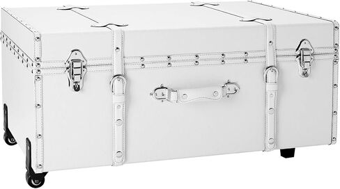 DormCo The Texture Brand Wheeled Trunk - White - Large in Saudi Arabia