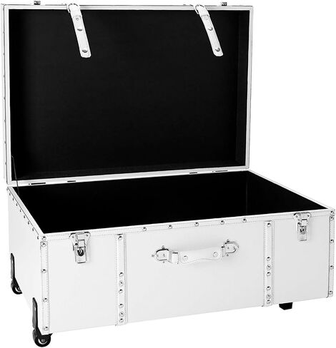 DormCo The Texture Brand Wheeled Trunk - White - Large in Saudi Arabia