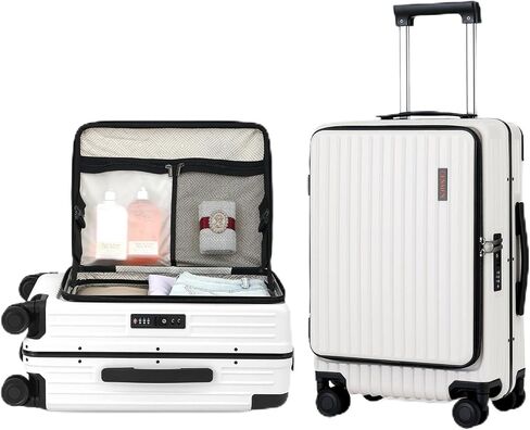 CENSIEN 20 Inch Carry On Luggage with Spinner Wheels, Top Opening Lightweight ABS+PC Hard Shell Suitcases with Aluminum Frame, YKK Zipper, TSA Lock (Blue, 1 PC) in Saudi Arabia