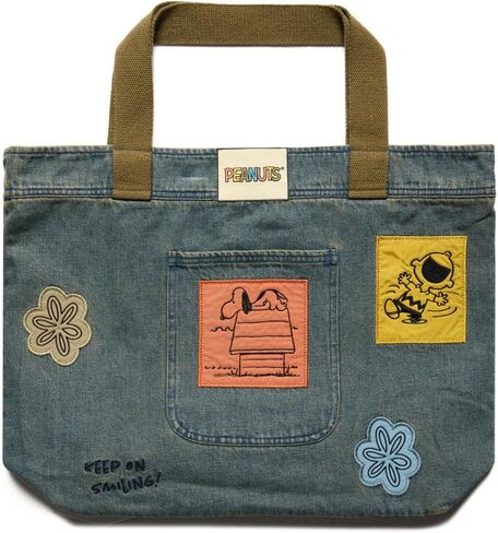 Samii Ryan Women's Snoopy & Woodstock Tote Bag, Denim, OS in Saudi Arabia