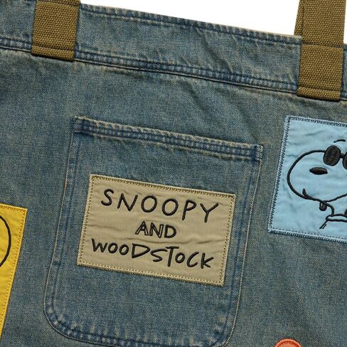 Samii Ryan Women's Snoopy & Woodstock Tote Bag, Denim, OS in Saudi Arabia