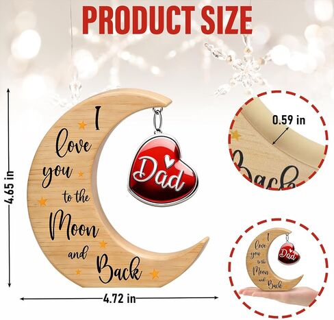 Dad Gifts from Daughter Son, Fathers Day Birthday Gifts for Dads, I Love You to the Moon and Back Fathers Day Gift Idea, Gifts for Step-Dads Present for Father Best Dad Ever Gifts in Saudi Arabia