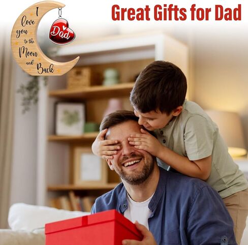 Dad Gifts from Daughter Son, Fathers Day Birthday Gifts for Dads, I Love You to the Moon and Back Fathers Day Gift Idea, Gifts for Step-Dads Present for Father Best Dad Ever Gifts in Saudi Arabia