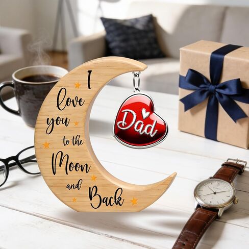 Dad Gifts from Daughter Son, Fathers Day Birthday Gifts for Dads, I Love You to the Moon and Back Fathers Day Gift Idea, Gifts for Step-Dads Present for Father Best Dad Ever Gifts in Saudi Arabia