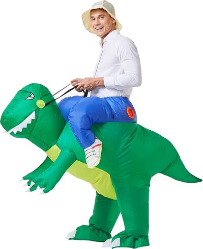 YEAHBEER Inflatable Costume Dinosaur Costume,Inflatable Dinosaur Costume,T-Rex Fancy Dress Halloween Blow up Costume in Saudi Arabia