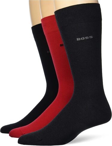 BOSS Men's 3-pack Solid Cotton Socks Gift Set in Saudi Arabia