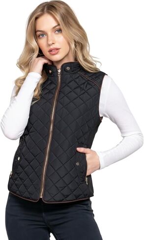 NE PEOPLE Womens Lightweight Quilted Padding Zip Up Vest Gilet(S-3XL) in Kuwait