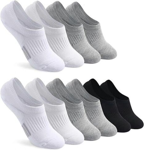 5 Pairs No Show Socks Womens Low Cut Non Slip Athletic Cotton Invisible Women Sock - US 6-9 in Kuwait