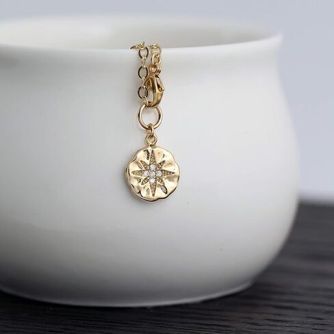 14K Gold CZ Starburst Warrior Bracelet - Survivor Gift in Kuwait