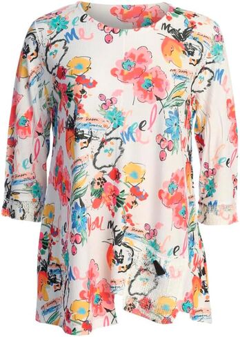 Jess & Jane Tunic With Mesh Contrast - BU2 in Kuwait