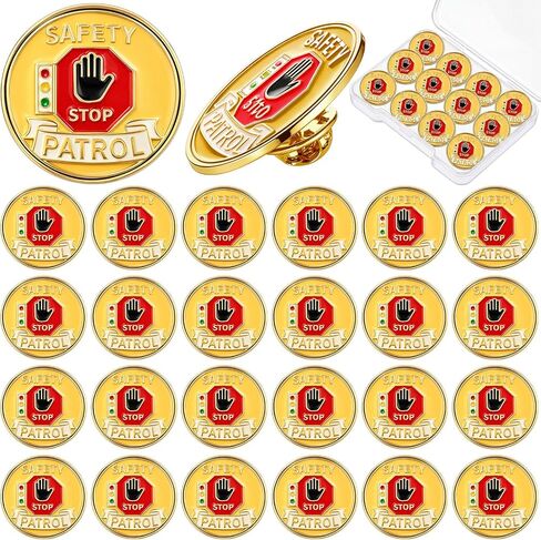Tondiamo Safety Patrol Lapel Pins Safety Awareness Enamel Pins Scholastic Awards Badge Gifts for Students School Appreciation in Kuwait