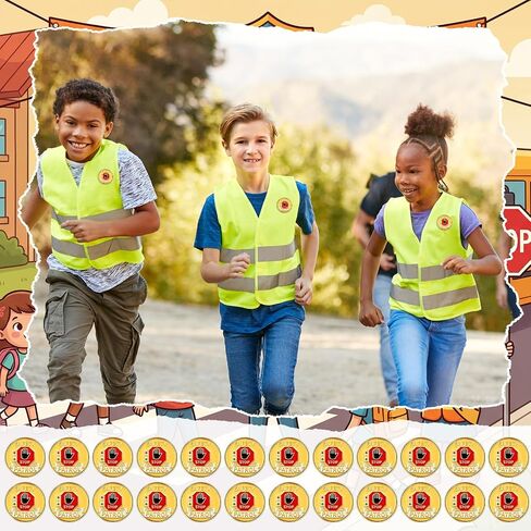 Tondiamo Safety Patrol Lapel Pins Safety Awareness Enamel Pins Scholastic Awards Badge Gifts for Students School Appreciation in Kuwait