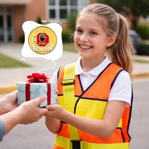 Tondiamo Safety Patrol Lapel Pins Safety Awareness Enamel Pins Scholastic Awards Badge Gifts for Students School Appreciation in Kuwait