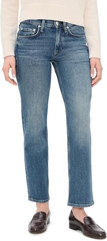 rag & bone Women's Harlow Low Rise Ankle Straight Jeans in Kuwait