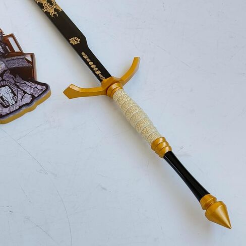 Sword Valley Expedition Series Gustav Collectible Sword with Hanging Board - Zinc Alloy Guard｜119cm/46.85" & 52.5cm/20.67" Length｜Weathered Finish Blade｜Decorative Engraved Symbols in Saudi Arabia