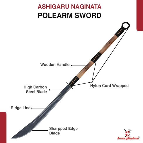 Armory Replicas Aged and Antiqued Japanese Samurai Warrior Naginata in Kuwait