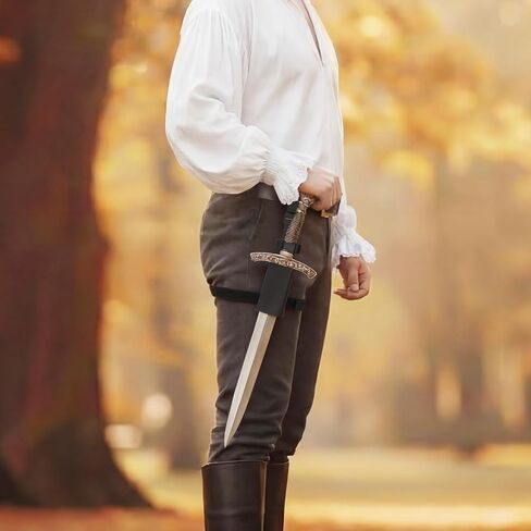 Dagger Holster PU Leather Sword Belt Holder Adjustable Drop Leg Sword Frog Medieval Dagger Thigh Holster for Cosplay Costume Prop Accessories in Saudi Arabia
