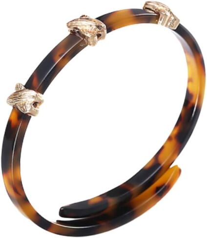 Holibanna Smooth Acrylic Bracelet Amber Fashionable Jewelry for Women Accessory for Outfit and Comfortable Bangle for Everyday Wear in Saudi Arabia