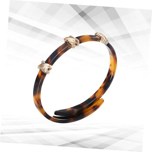 Holibanna Smooth Acrylic Bracelet Amber Fashionable Jewelry for Women Accessory for Outfit and Comfortable Bangle for Everyday Wear in Saudi Arabia