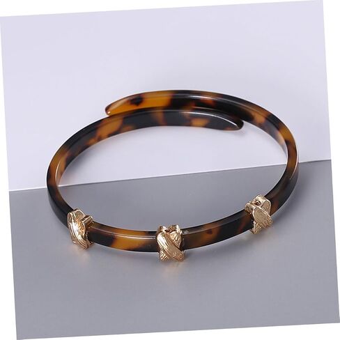 Holibanna Smooth Acrylic Bracelet Amber Fashionable Jewelry for Women Accessory for Outfit and Comfortable Bangle for Everyday Wear in Saudi Arabia