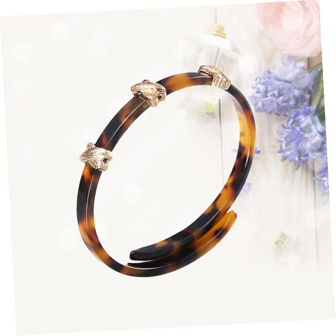 Holibanna Smooth Acrylic Bracelet Amber Fashionable Jewelry for Women Accessory for Outfit and Comfortable Bangle for Everyday Wear in Saudi Arabia