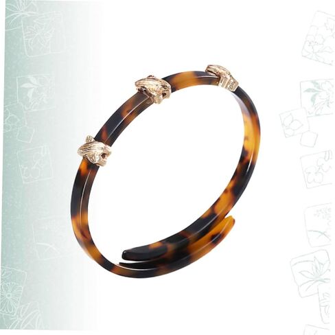 Holibanna Smooth Acrylic Bracelet Amber Fashionable Jewelry for Women Accessory for Outfit and Comfortable Bangle for Everyday Wear in Saudi Arabia