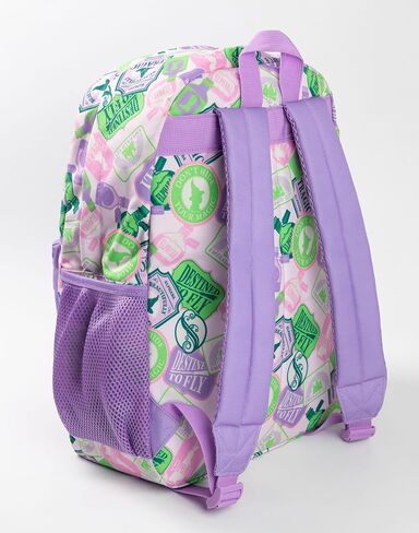 Wicked Girls Purple Graphic Print Backpack | Zip-Up School Bag | Icons Design for Back to School | Kids Movie Merchandise in Saudi Arabia