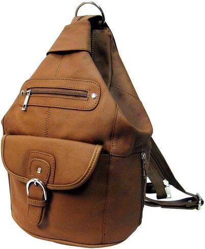 SILVERFEVER Women's Medium Backpacks Genuine Leather Backpack Purse Sling Organizer in Saudi Arabia
