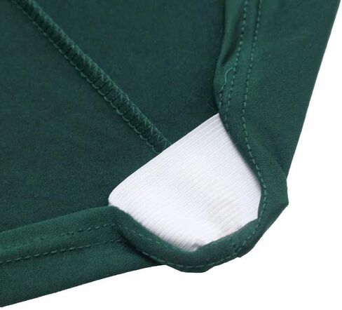 12 pcs Hunter Green Spandex Stretchable Folding Chair Covers for Party Wedding Linens Decorations Dining Ceremony Reception Supplies Fit Durable Washable Reusable Elastic Slipcovers for Chairs in Saudi Arabia